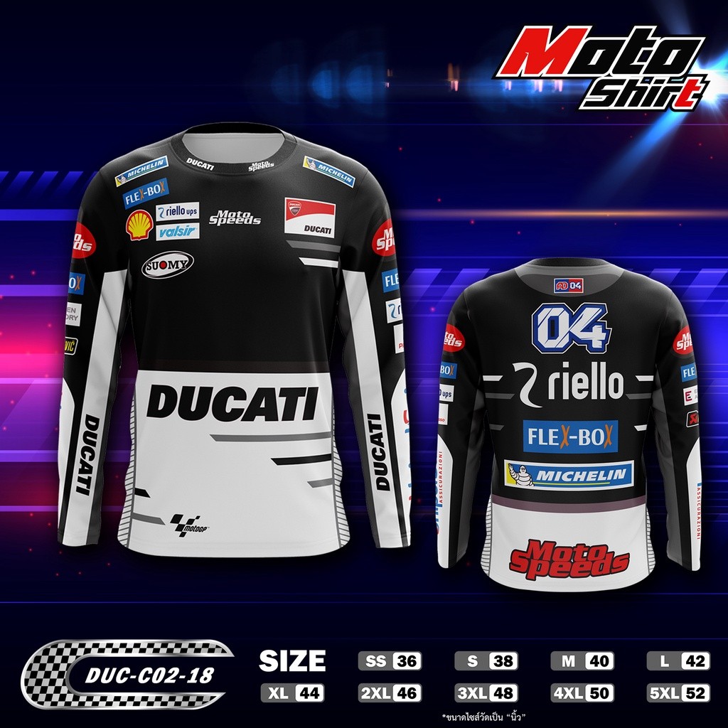 Áo thun cổ tròn Ducati Motogp Gresini Racing Team Motogp Áo thun Gresini Racing Team