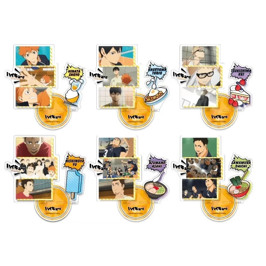 Standee Haikyuu Acrylic Hinata Shoyo Kageyama Tobio Tsukishima Kei Sawamura Daichi mô hình anime tra