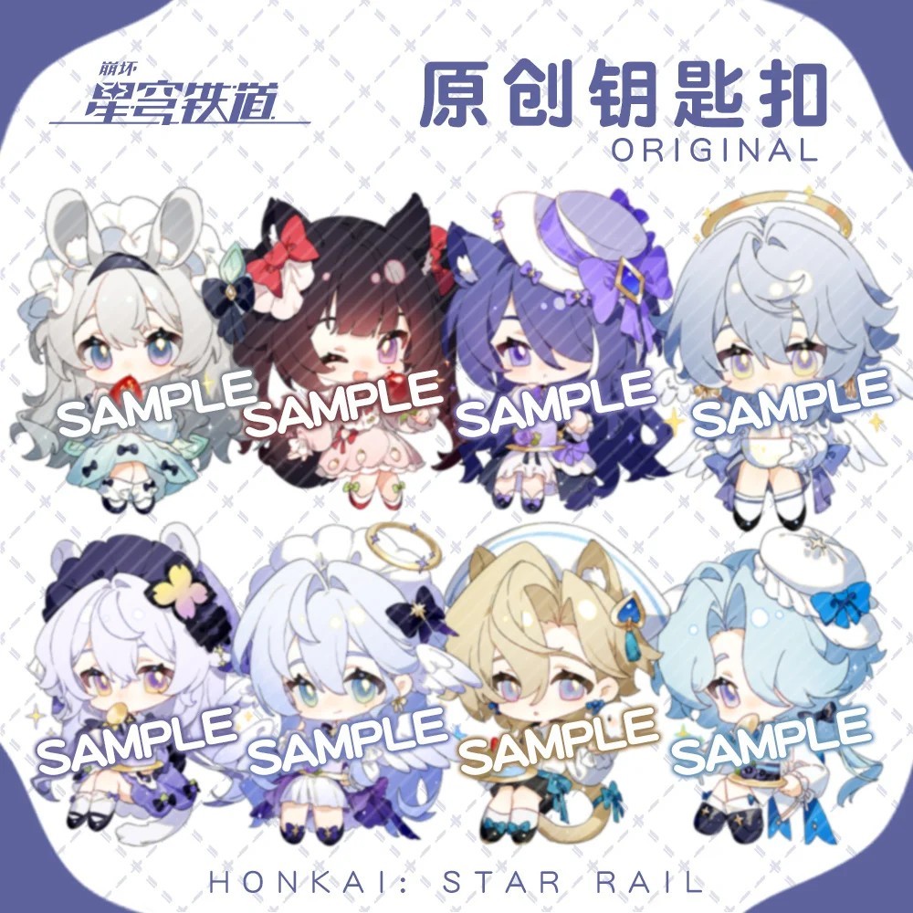 Móc khóa Honkai Star Rail HSR Robin Aventurine Sparkle Firefly Mica Acrylic Chibi decor trang trí cặ