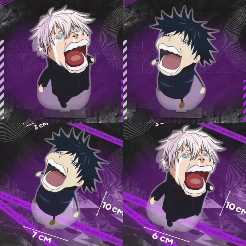 Standee Anime Jujutsu Kaisen Chú Thuật Hồi Chiến Mô Hình Mica Gojo Satoru Fushiguro Megumi Mẫu Meme 