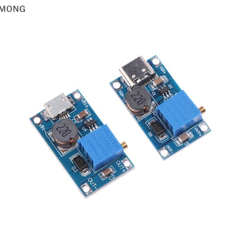 [MONG] 1 Bộ chuyển đổi bước lên Dc sang Dc Mô-đun nguồn chuyển đổi tăng cường MT3608 Mô-đun cung cấp