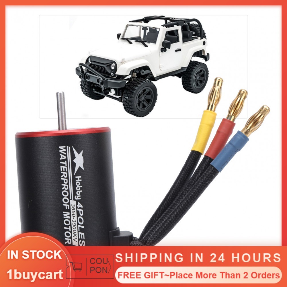 1buycart1 3650 Động Cơ Không Chổi Than Hiệu Quả Cao Tốc Độ Đa Năng 3900KV 4 Cực Với 4Mm Chuối Cắm Ch