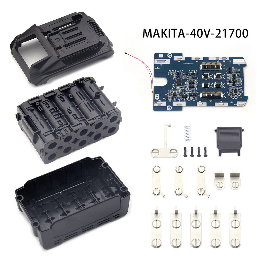 Thích Hợp Cho Makita Dụng Cụ Điện 40V Pin Lithium Vỏ Bảo Vệ Ban 10-Core 21700 Pin Lithium Pin