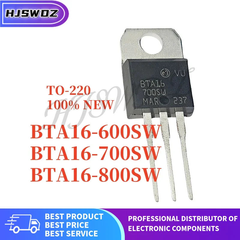 10 Chiếc BTA16-600SW BTA16-700SW BTA16-800SW BTA16 TO-220 thyristor Hai Chiều Thương Hiệu Mới Còn Hà