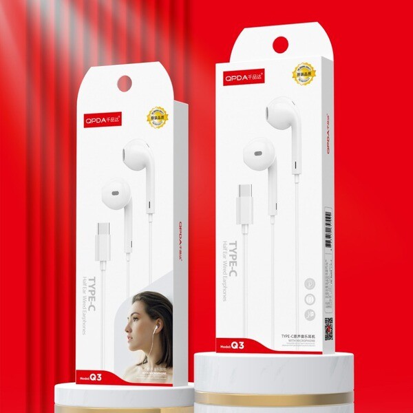 tai nghe iphone có dây tai nghe type c Tai nghe thương hiệu Q3 Tai nghe type-c Tai nghe Thích hợp ch