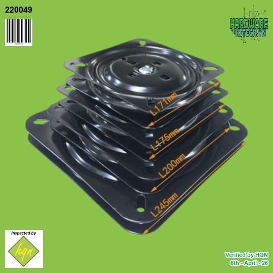 MÂM XOAY GHẾ 360 ĐỘ ĐẦY BI/ MÂM XOAY SẮT ĐẦY BI CHỊU LỰC CAO CẤP XOAY 360 ĐỘ