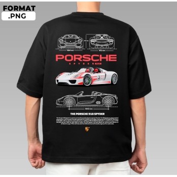 Áo thun sợi nhỏ Porsche 918 Spyder