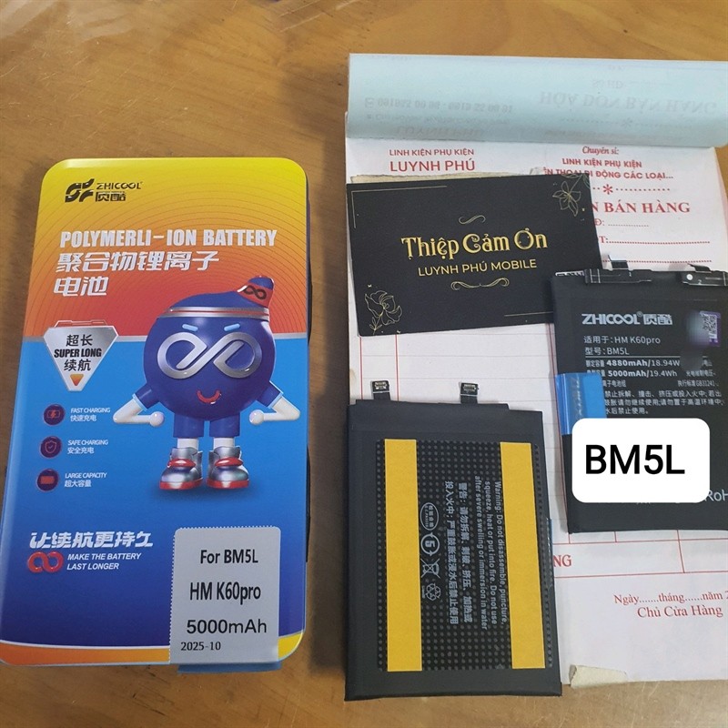 Pin redmi K60 PRO/BM5L hàng mới