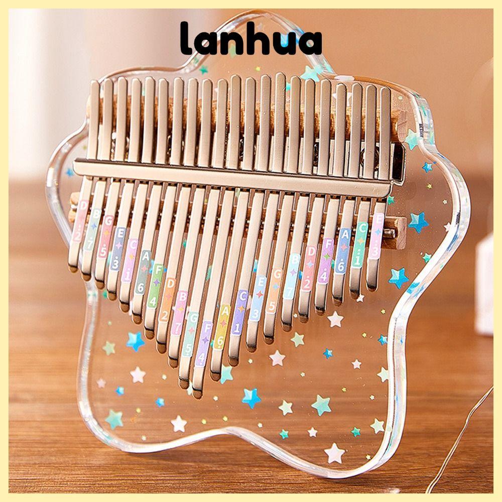 LANHUA Ngón Tay Cái Piano, 17 Phím Tinh Tế Mini Ngón Tay Cái Piano, Đồ Chơi Vui Vẻ Quà Tặng Nhạc Cụ 