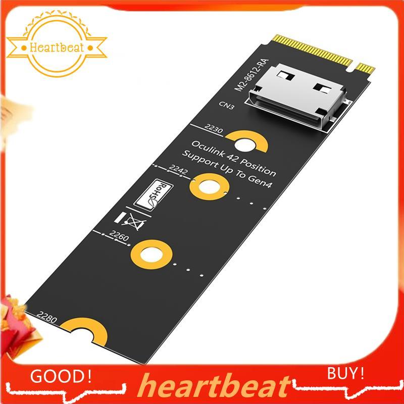 Thẻ nâng M.2 NVMe sang Oculink EGPU NVMe Key M sang SFF-8611 / 8612, Bộ chuyển đổi PCI-E 4.0 X4 sang