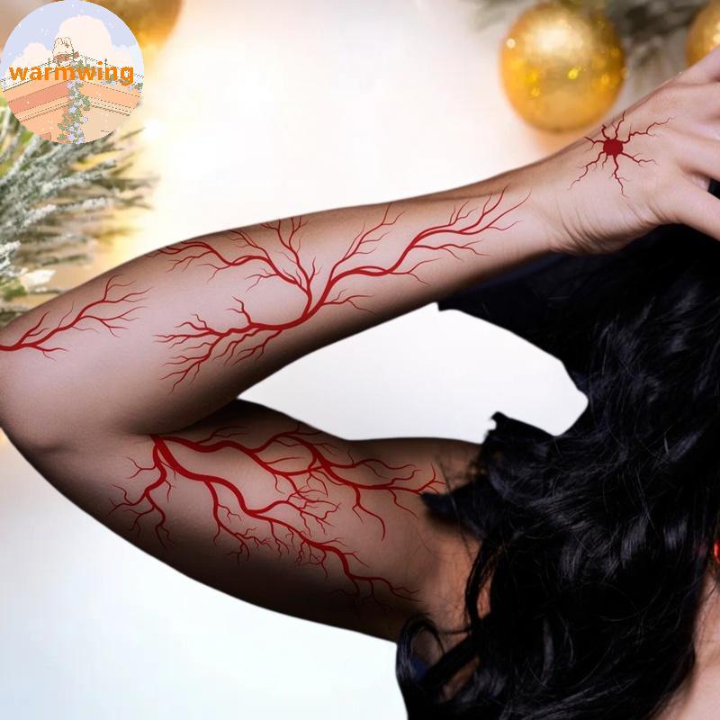 Warmwing 10 tờ trang điểm đáng sợ Halloween dành cho zombie cosplay