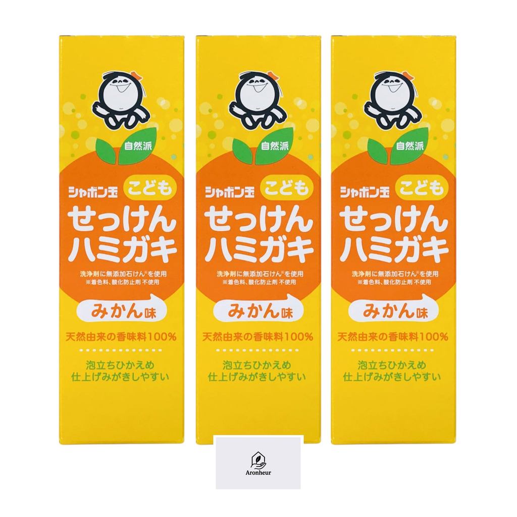 Bộ 3 Kem Đánh Răng Trẻ Em Soap Bubbles Vị Cam 50g/ Soap Bubbles Kids Orange Toothpaste 50g x3/ Direc