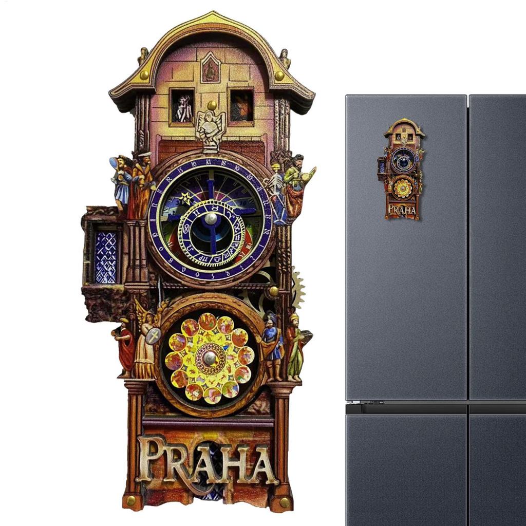 Magnets for Fridge Astronomical Clock Magnetic Fridge Sticker Cultural Travel Souvenirs for Homeowne