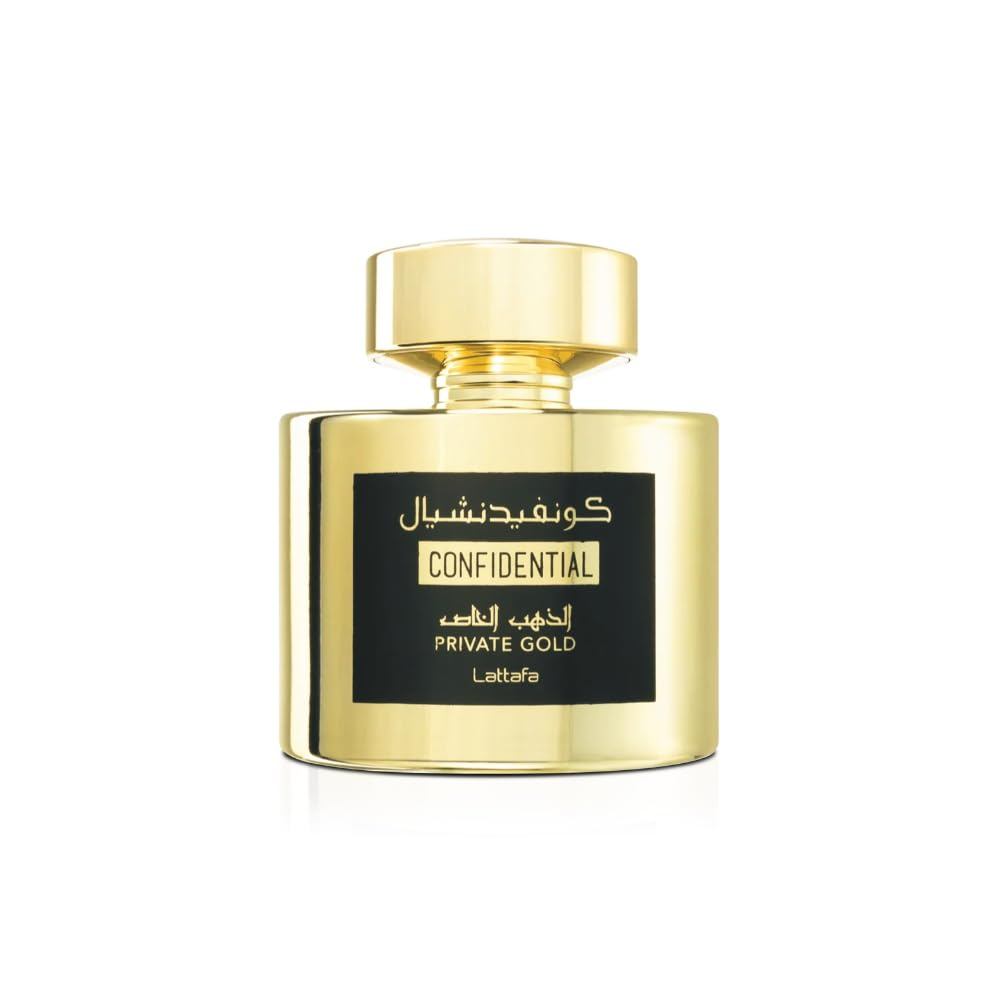 Nước hoa Lattafa Vàng riêng bí mật cho Unisex Eau de Parfum Spray, 3,4 Ounce