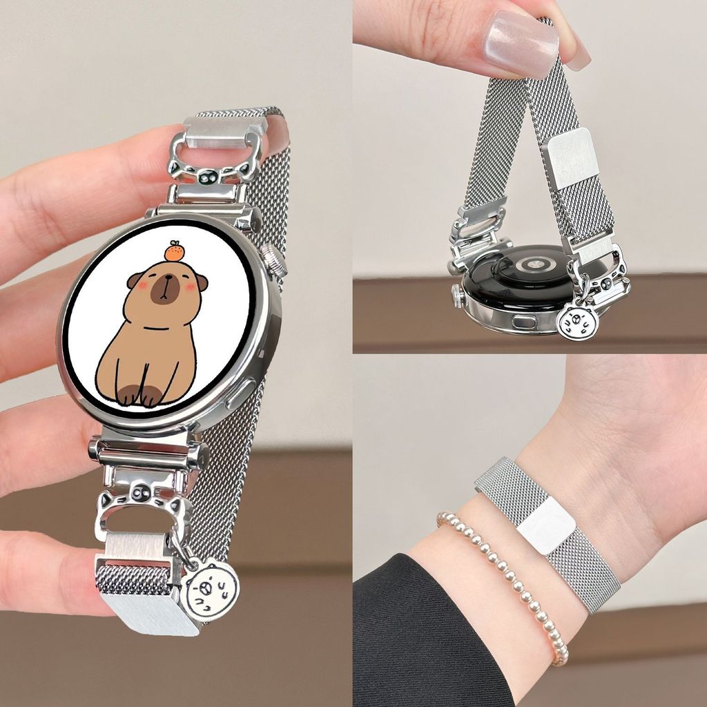 Kapibara GT6 Thích hợp cho dây đeo đồng hồ Huawei GT54 Watch5 Milanese Metal GT3pro Nữ phù hợp