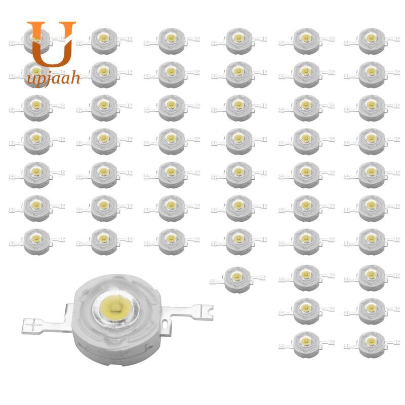 50 Chiếc 1W Diode Công Suất Cao Trắng Mát Hạt Led 1 Watt Chip Đèn 3V-3.4V