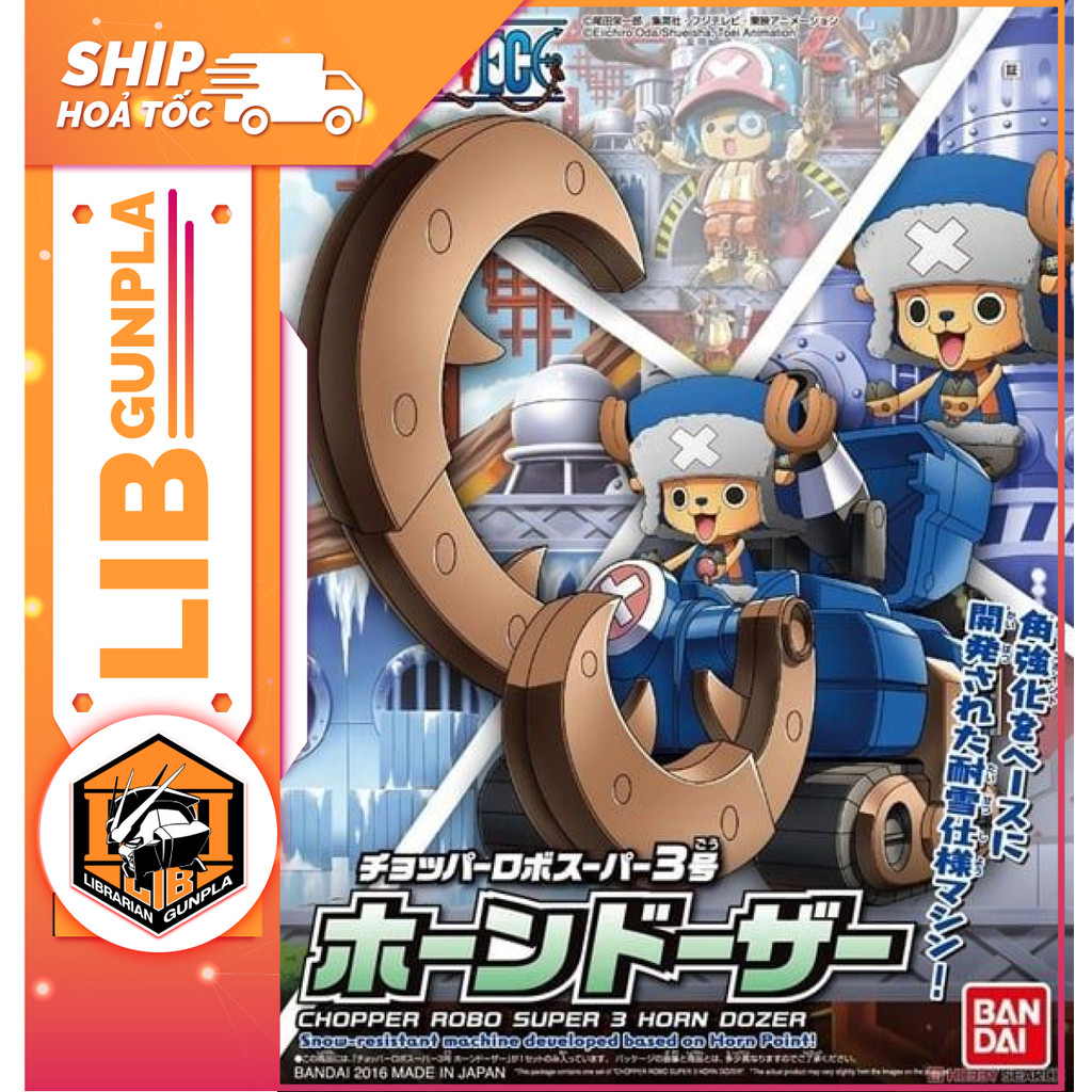 Đồ chơi mô hình lắp ráp Bandai OnePiece Chopper Robo Super 3 - Horn Dozer
