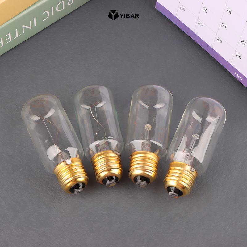 Bóng đèn hình ống vít YIBAR E27 24V 220V 40W 60W Dây tóc sợi đốt Bóng đèn chiếu sáng Đèn điều hướng 