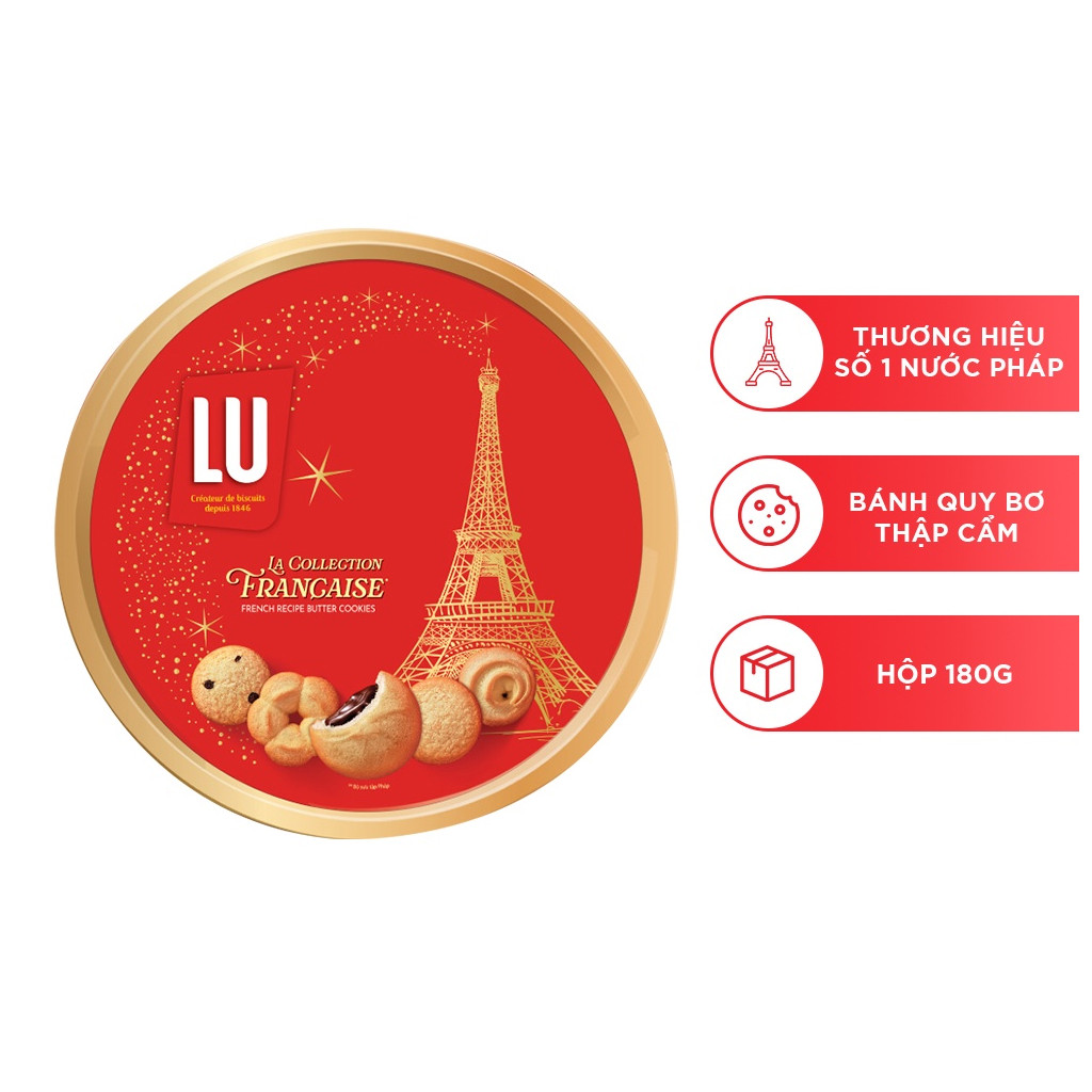 BÁNH LU HỘP THIẾC Cao Cấp 180G