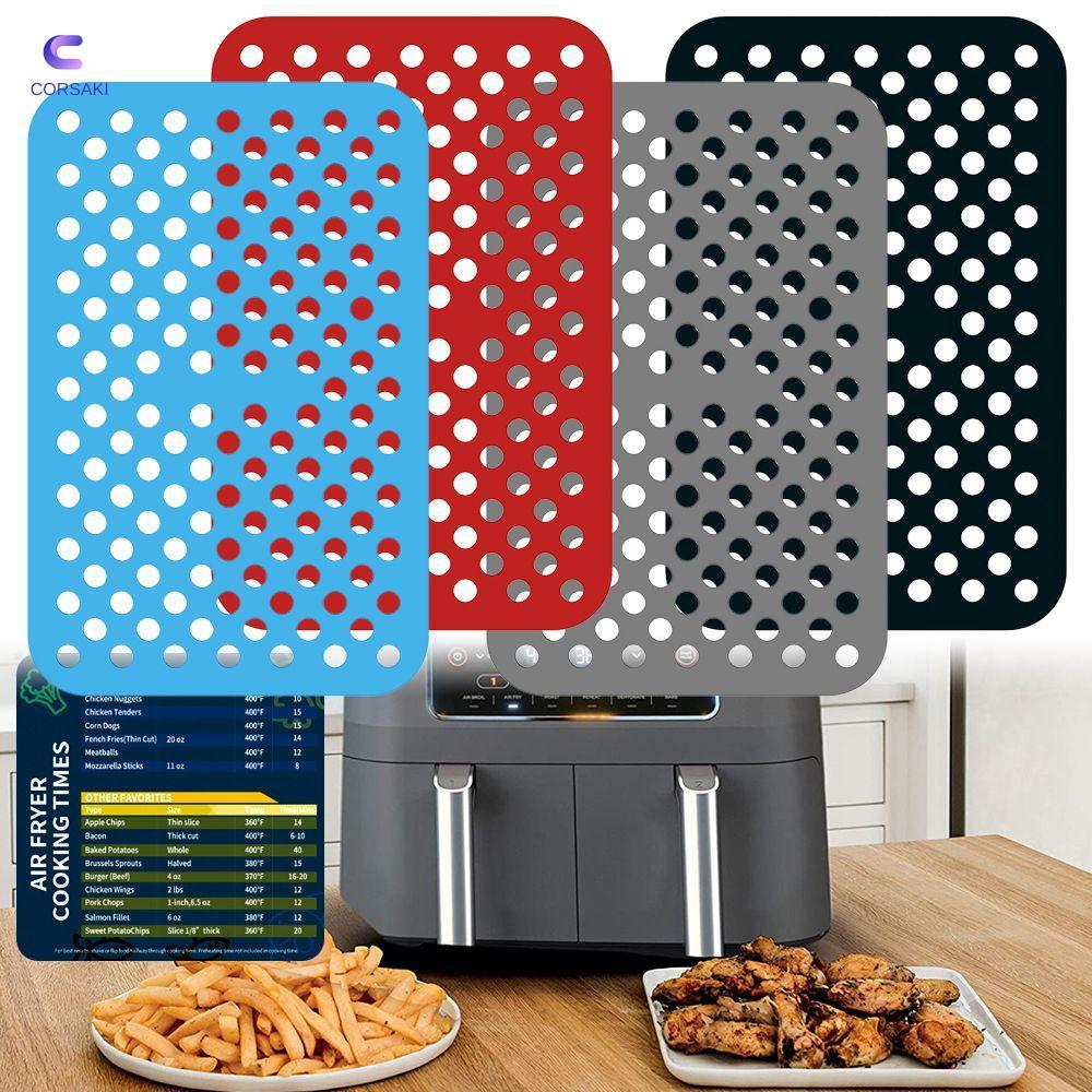 CORSAKI Air Fryer Mat Hình Chữ Nhật Phụ Kiện Nhà Bếp Cho Ninja DZ201 Foodi Cho Ninja Foodi DZ201