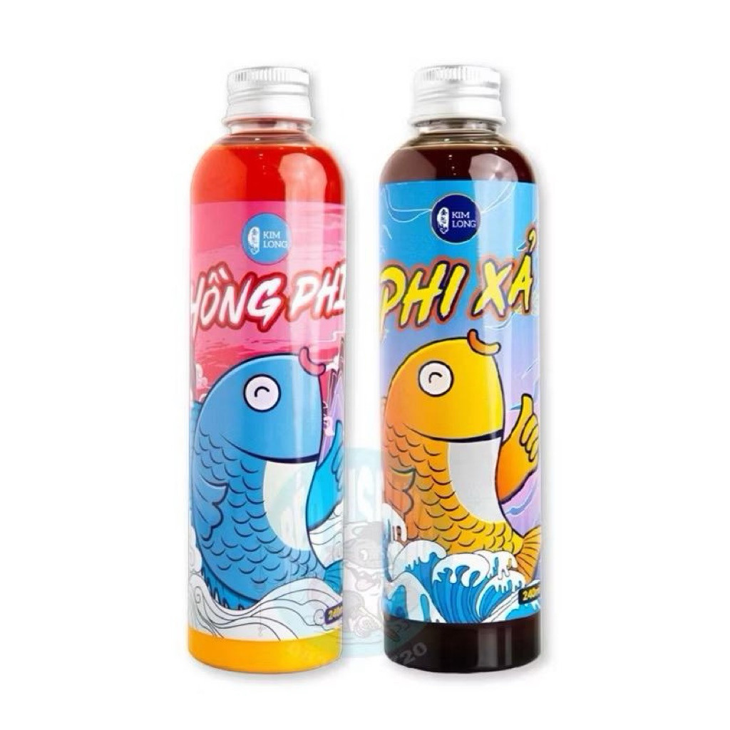 Hương Liệu Câu Rô Phi - Hồng Phi, Phi Xả Kim Long 240ml