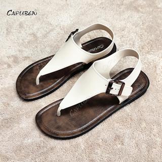 CAPUBEW (Thức mới) Dép cho phụ nữ phong cách Hàn Quốc giao hàng không trượt nhẹ và dép kẹp ngón chân retro Pháp với đế#1