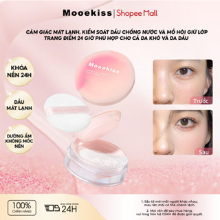   MỚI  phấn phủ Mooekiss Cảm giác mát lạnh kiểm soát dầu Chống nước và mồ hôi Giữ lớp trang điểm suốt 24 giờ Phù hợp cho cả da khô và da dầu 8.5g 