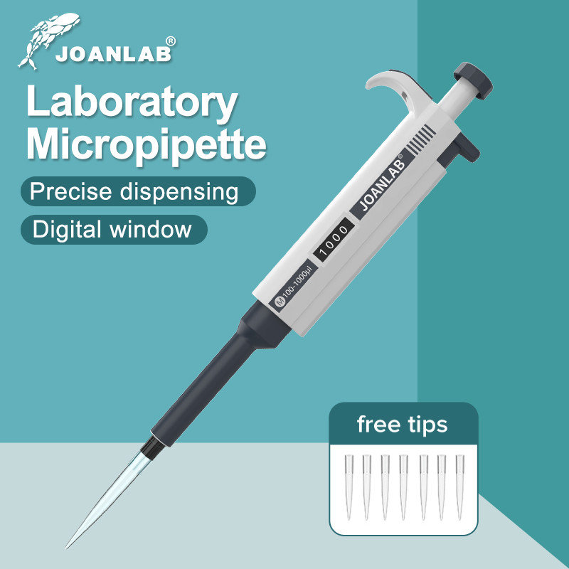 JOANLAB Micropipette Phòng thí nghiệm Pipet tự động Kỹ thuật số Pipet nhựa có thể điều chỉnh Thiết b