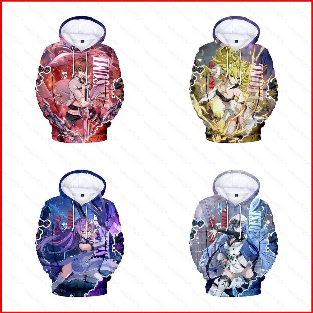 GC1 Akame ga KILL Áo Hoodie Anime Áo Unisex Dài Tay Top GC1