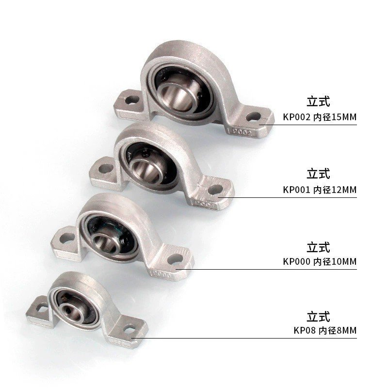 KP08 KP000 KP001 KP002 KP003 Vòng bi đứng hình chữ P hợp kim kẽm có ghế YBSK