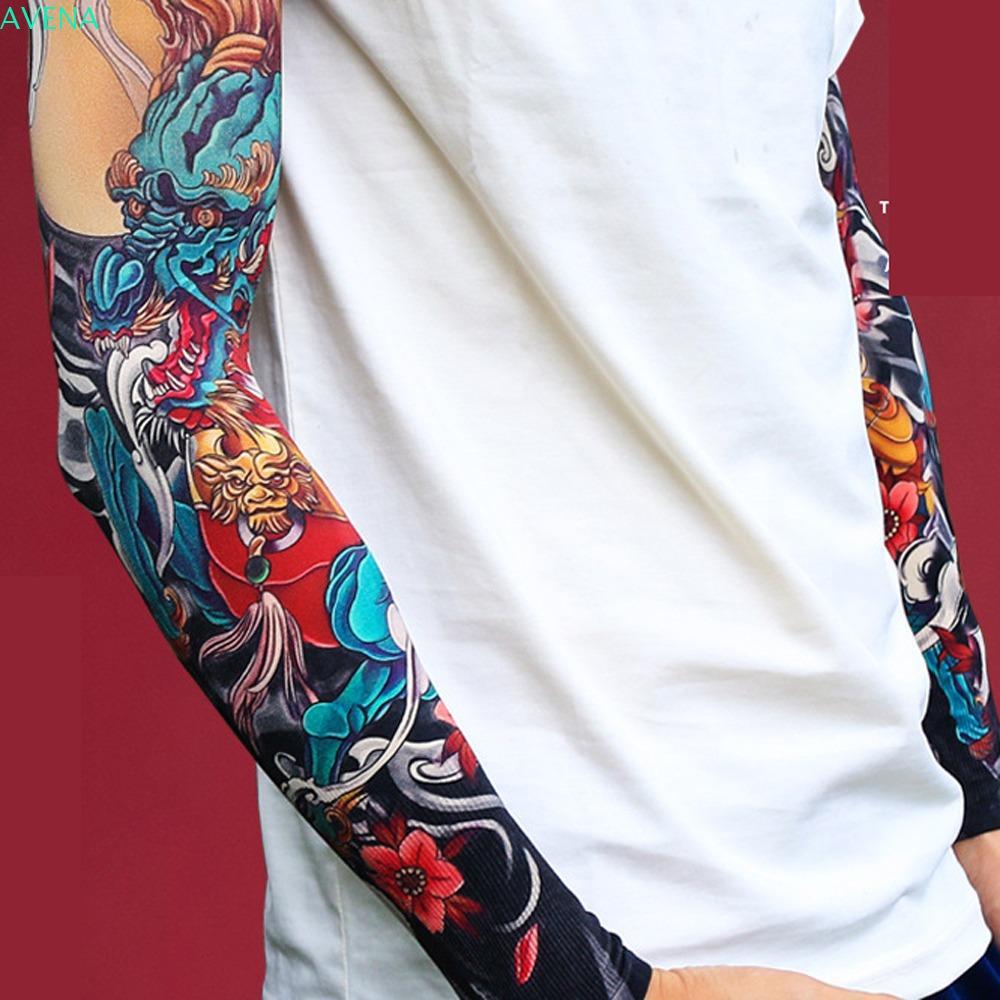 Tay áo chống nắng nam nữ, họa tiết hoa AVENA, mềm mại và co giãn