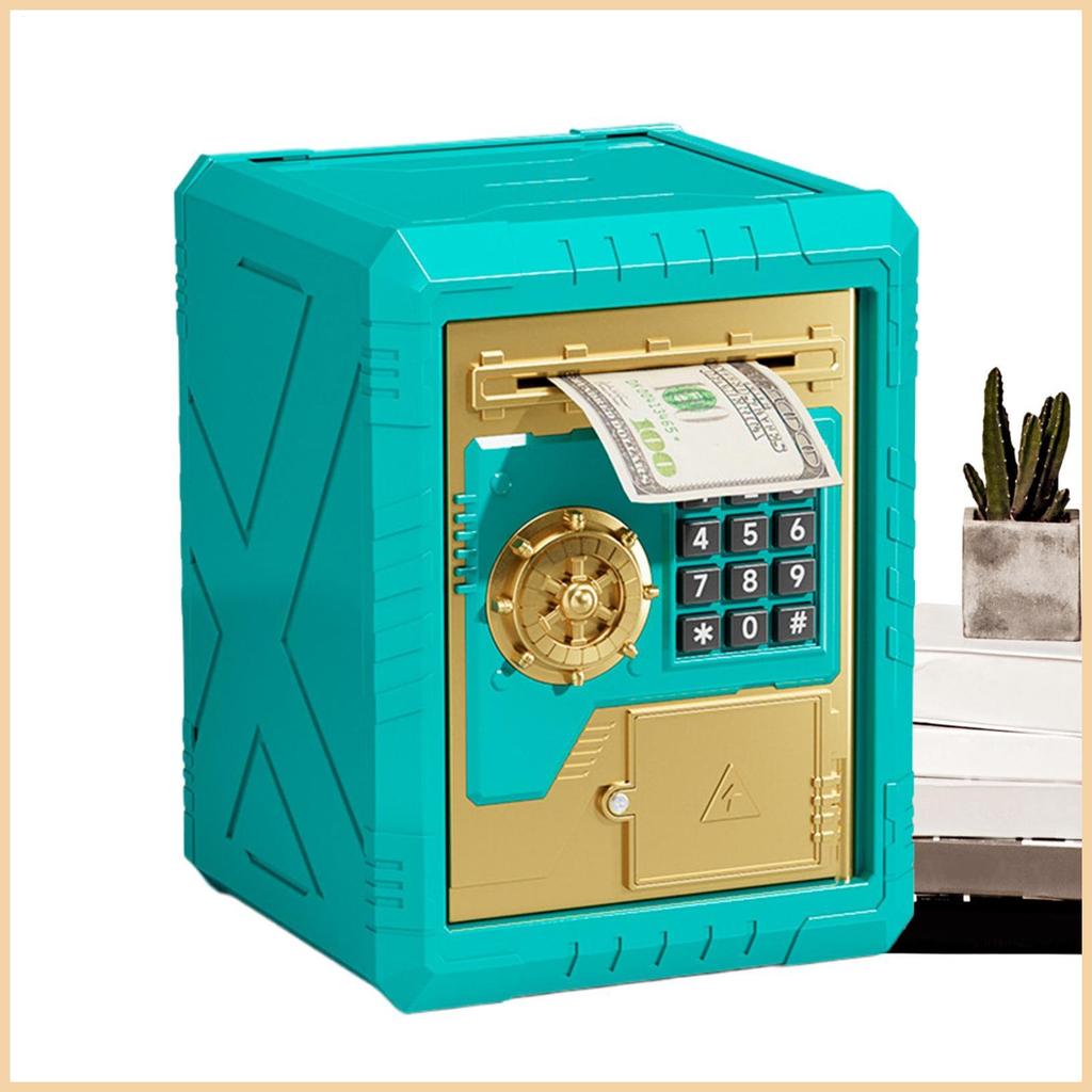 Hộp Tiết Kiệm Tiền Có Mật Khẩu ATM Đồng Xu Ngân Hàng Đồng Xu An Toàn Ngân Hàng Mật Khẩu Khóa Mã ATM 