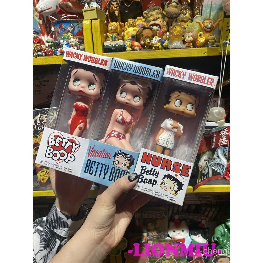 Hết In Thời Trung Cổ FUNKO 1999 BETTY BETTY BOOP Lắc Đầu Phong Cách Cổ Điển Đồ Trang Trí Đồ Chơi
