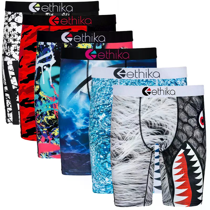 Quần Boxer ETHIKA cho nam S-XXXL, polyester mềm mại thoáng khí, phù hợp mặc hàng ngày