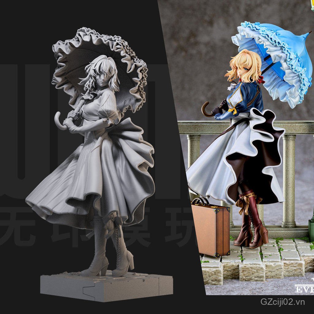 1 / 24 Wellit Violet Garden 18 Cân Trắng Mẫu Hình 3 Máy In Model 2092 CIAQ