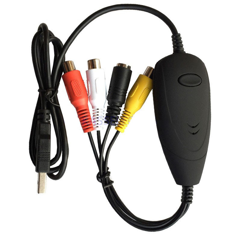 Ezcap172 USB 2.0 AV S-video Âm Thanh Video Ghi Thẻ V8 Hi8 DVD VHS Đầu Ghi DVR Cho Windows