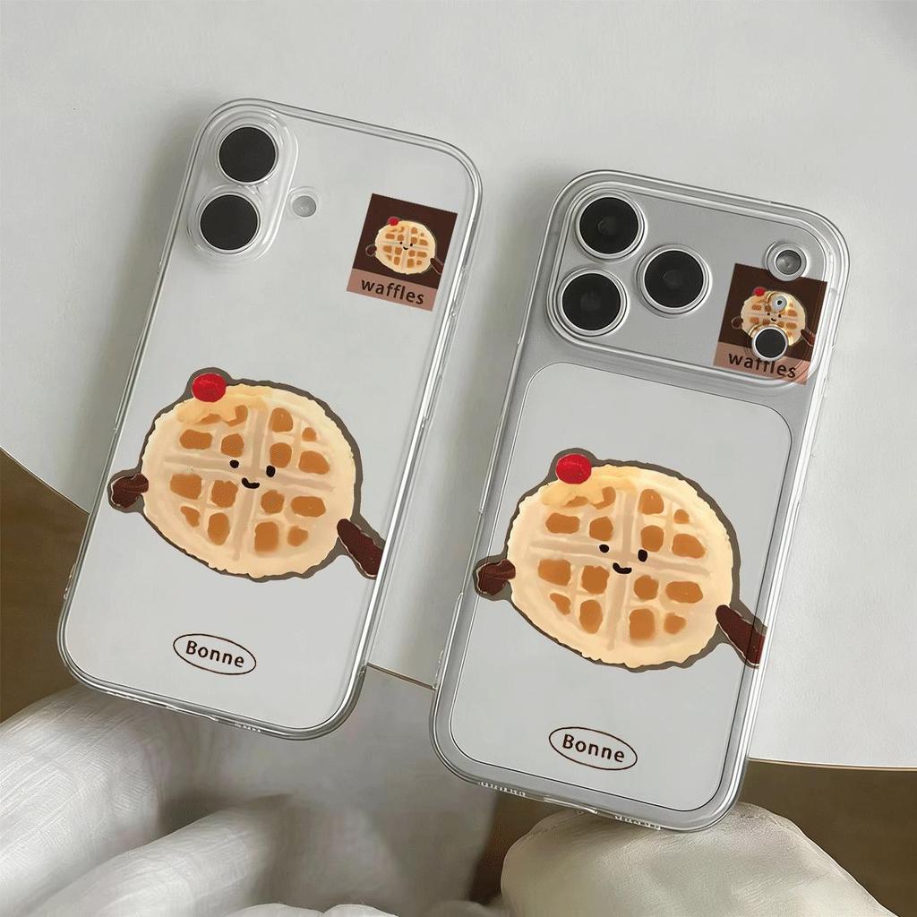 Waffle Sweet Fun cho 16 trường hợp iPhone 17Air Space Case 14/13/11Pro