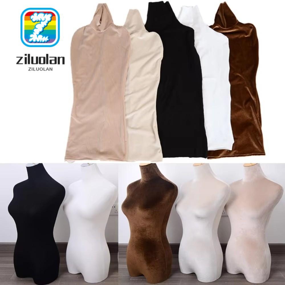 Áo sơ mi đáy hình nộm ZILUOLAN, Vỏ bọc cơ thể hình nộm nhung có thể co giãn, Vỏ màn hình thay thế có