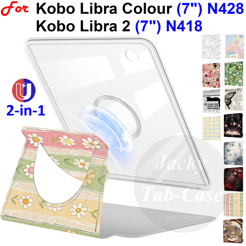 Ốp lưng Acrylic mới cho màu Kobo Libra 7 inch | Libra 2 Libra2 eReader N418 N428, Vỏ có thể tháo rời