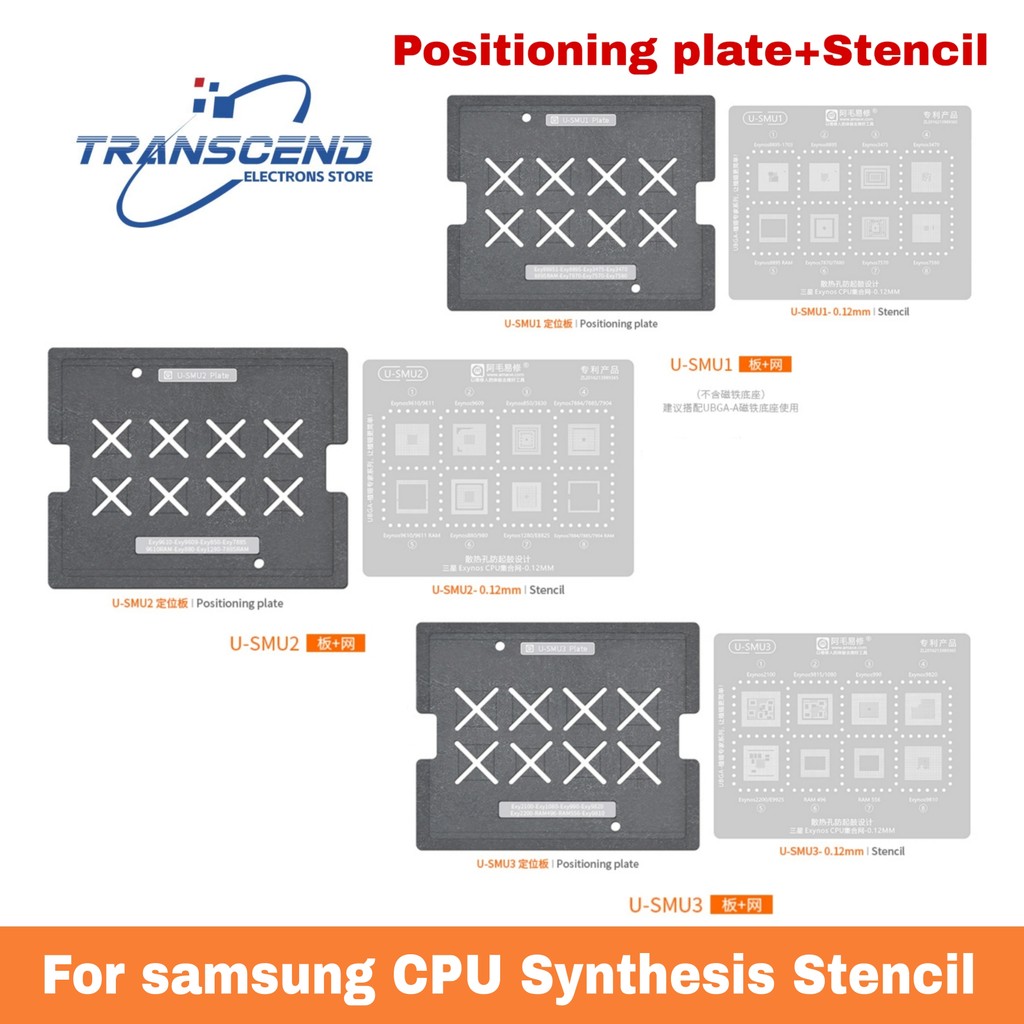 DÀNH CHO Bộ xử lý CPU Samsung Exynos Galaxy BGA Reballing Stencil Bộ Exynos 2100 9820 2200 E9925 918