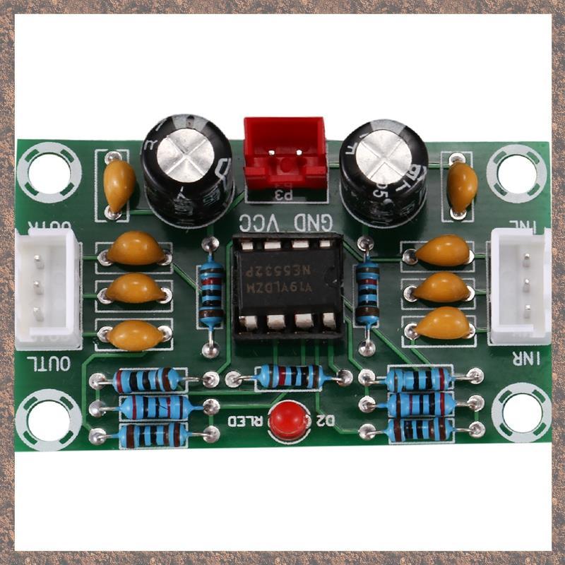 Mini Preamp Op Amp Module Khuếch Đại Kênh Kép NE5532 Preamplifier Tone Board 5 Lần Điện Áp Rộng 12-3