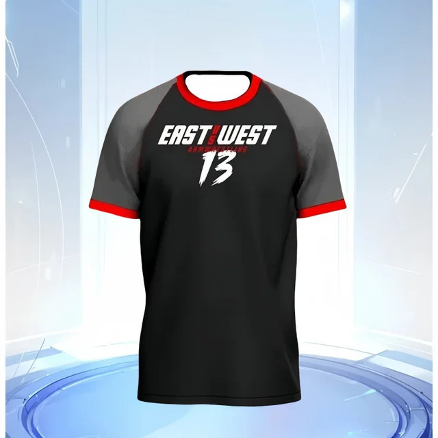 East Vs West 15 Devon Larratt Cánh Tay Đấu Vật Jersey Đội Cổ Tay Người Hâm Mộ Tập Thể Dục Ngày Chơi 