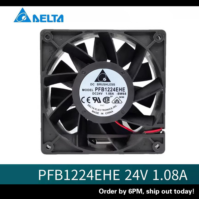 Quạt làm mát Delta PFB1224EHE 24V 1.08A 12038 Biến tần bão cao 12CM