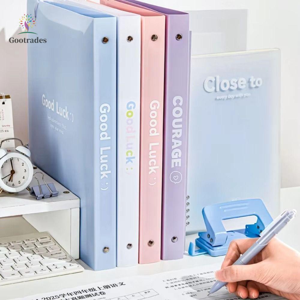 GOOTRADES Thư mục tập tin lá rời, Túi lưu trữ giấy thi A4 INS, Túi đựng hồ sơ trong suốt Back To Sch