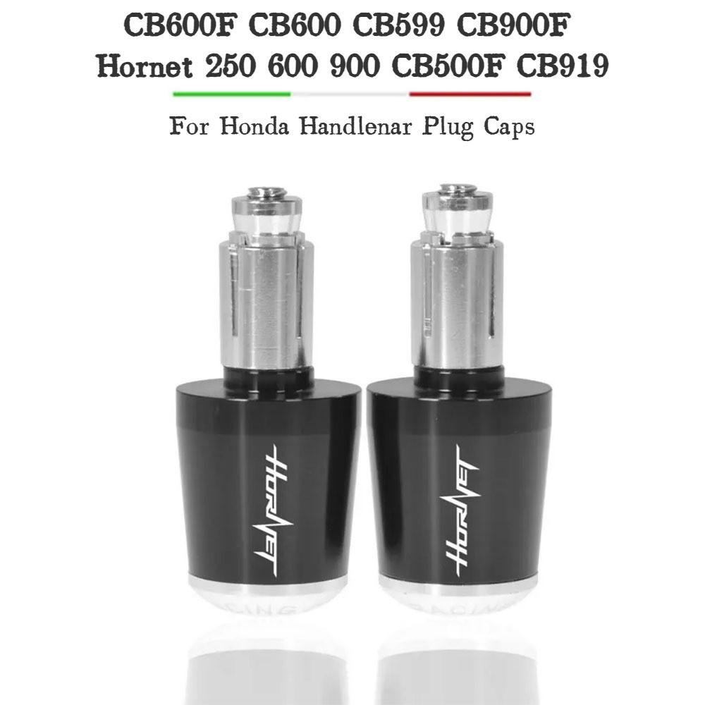 22mm Xe Máy Tay Cầm Cuối Tay Cầm Thanh Nắp Đầu Cắm Cho Xe Honda CB600F CB600 CB599 CB900F Hornet 250
