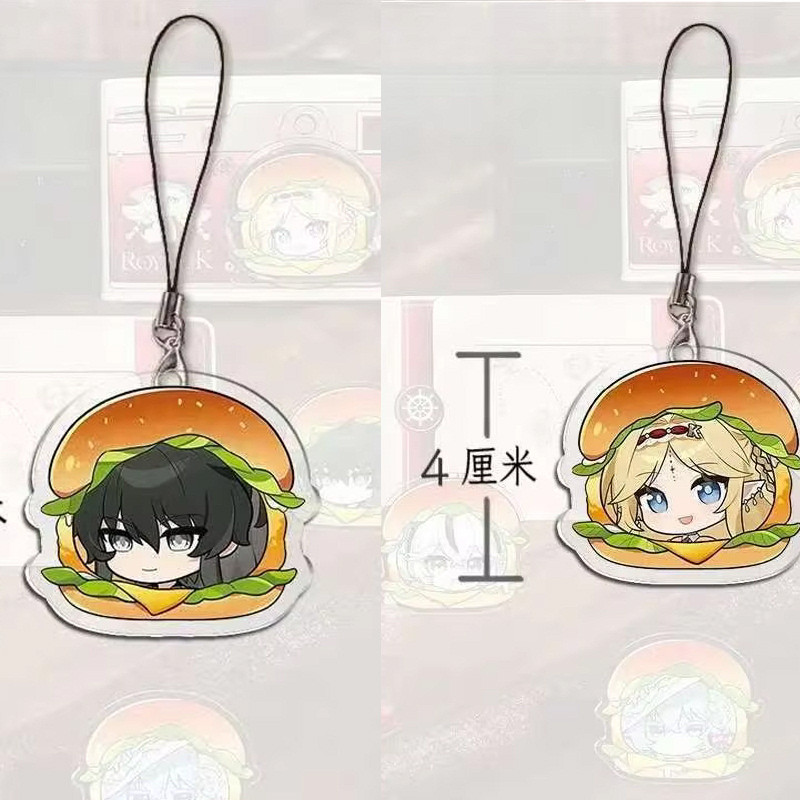 Wuthering Waves Hamburger Theme Cartethyia The Shorekeeper Cosplay Cute Acrylic Stand Figure Standin