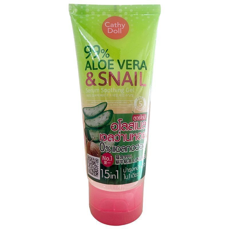 Cathy Doll Cathy Doll Cathy Doll Snail Aloe Vera Gel Sau khi Sun Repair Dưỡng ẩm Kameng 4.19.tw