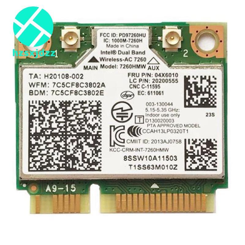 Notebook Tích Hợp Thẻ Không Dây Cho 7260HMW 7260AC 867M Dual Band 5G Thẻ Không Dây BT4.0 Cho 04X6090