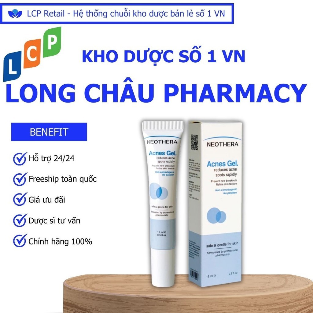 Gel Neothera Acnes hỗ trợ làm dịu và chăm sóc da sau mụn, giúp da khỏe mạnh (15ml)