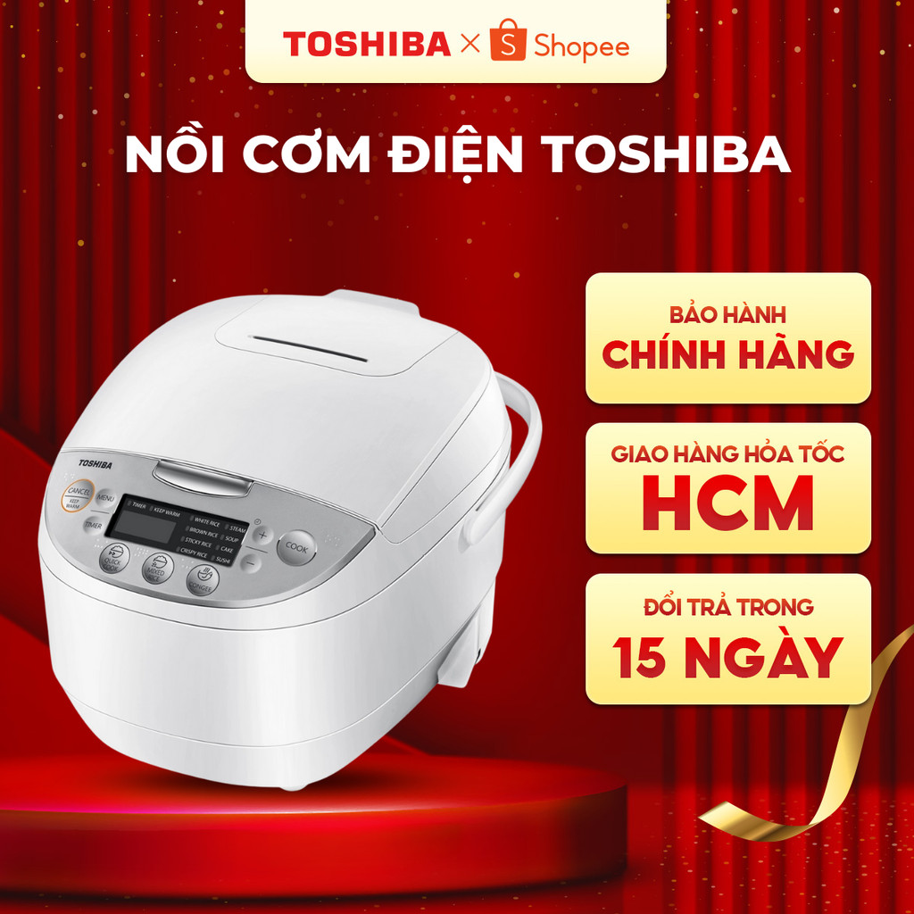 Nồi cơm điện tử Toshiba RC-10DH2PV(W)/RC-18DH2PV(W) - Bảo hành chính hãng 12 tháng [HỎA TỐC HCM]